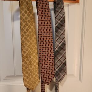 Vintage Ties From 80's Lot Of 3